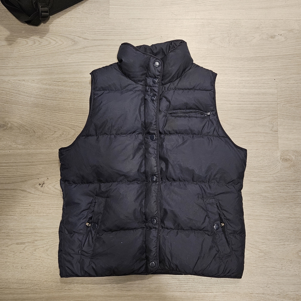 J. Crew Black Quilted Puffer Vest